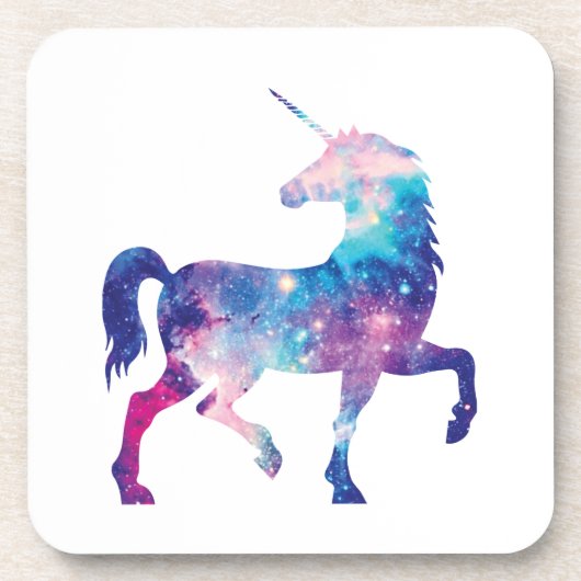 Funkelnd magischer Unicorn Untersetzer (Vorderseite)