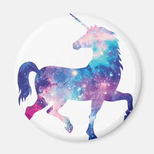 Funkelnd magisches Einhorn Magnet (Vorne)