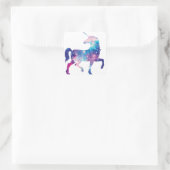 Funkelnd magisches Einhorn Quadratischer Aufkleber (Tasche)