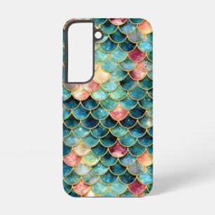 Funkelnd Mermaid-Design - Fantasie des schimmernde Samsung Galaxy Hülle