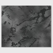 Funkelnd Metallglas aus schwarzem Glam Geschenkpapier (Flach)