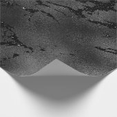 Funkelnd Metallglas aus schwarzem Glam Geschenkpapier (Ecke)