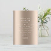 Funkelnd Metallic Gold Black Confetti Elfenbeinbei Einladung (Stehend Vorderseite)