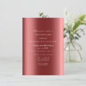 Funkelnd Metallic Gold Black Sepia Confetti Burgun Einladung (Stehend Vorderseite)