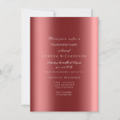 Funkelnd Metallic Gold Black Sepia Confetti Burgun Einladung (Vorderseite)