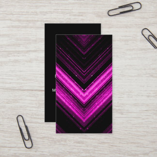 Funkelnd metallisches heißrosa Magentinschwarz Zic Visitenkarte