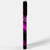 Funkelnd Metallnebel Zickzack rosa Monogramm Case-Mate iPhone Hülle (Rückseite / Rechts)