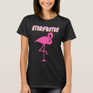 Funkelnd MIAMI Florida Rosa Flamingo T - Shirt