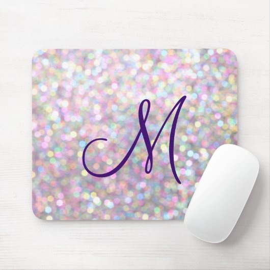Funkelnd Monogramm-Mausunterlage Mousepad (Mit Mouse)
