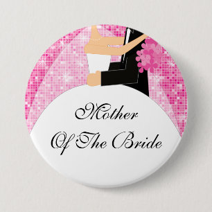 Funkelnd Mutter des Braut-Knopf-/Button-Rosas Button