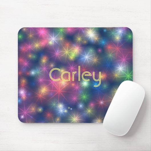 Funkelnd Neon Lights Bokeh Personalisiert Mousepad (Mit Mouse)