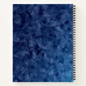 Funkelnd Ocean Blue Romantische Poesie Notizblock (Rückseite)