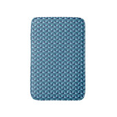 Funkelnd Ocean Blue Squares Bath Mat Badematte (Vorderseite Vertikal)