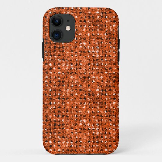 Funkelnd Orange Case-Mate iPhone Hülle (Rückseite)