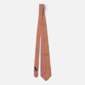 Funkelnd Orange Pink Glitzer Monogram Name Gift Krawatte (Rückseite)