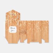 Funkelnd orangefarbener Bambusholzprint Geschenkschachtel (Ungefaltet)