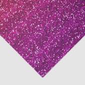 Funkelnd orangefarbener und Lila Glitzer Seidenpapier (Detail)