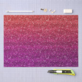 Funkelnd orangefarbener und Lila Glitzer Seidenpapier (Handwerk)