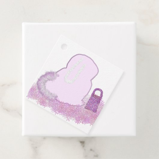 Funkelnd Ostersonnenkorb mit Blume Geschenkanhänger (Beispiel)