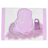 Funkelnd Ostersonnenkorb mit Blume Große Geschenktüte (Rückseite)