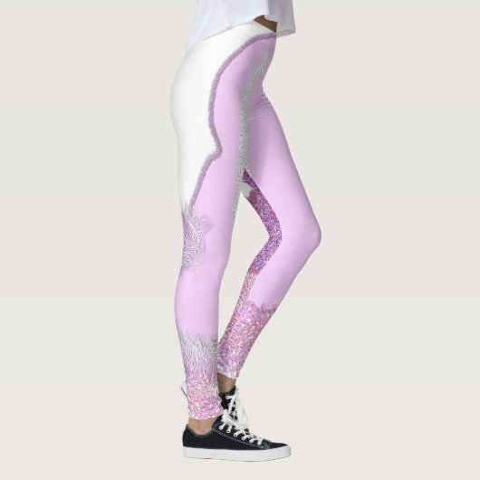 Funkelnd Ostersonnenkorb mit Blume Leggings (Rechts)