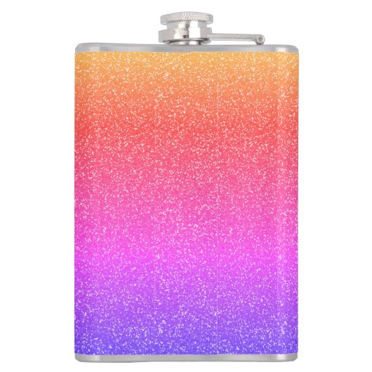 Funkelnd Palmen Flachmann (Rückseite)