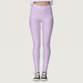 Funkelnd Pastel Lilac Leggings (Vorderseite)