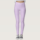 Funkelnd Pastel Lilac Leggings (Vorderseite)