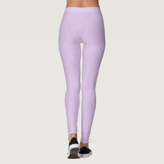 Funkelnd Pastel Lilac Leggings (Rückseite)