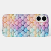 Funkelnd Pastel-Mermaid-Skala Case-Mate iPhone Hülle (Rückseite (Horizontal))