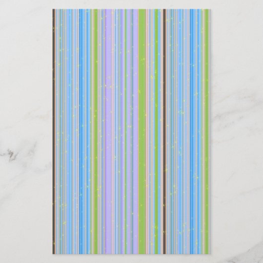 Funkelnd Pastellstreifen Briefpapier (Vorderseite)