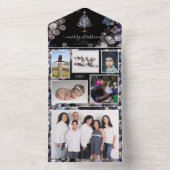 Funkelnd Personalisierte Fotos Weihnachtskarte All In One Einladung (Innen Boden)
