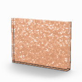 Funkelnd pfirsichfarbene Imitate Glitzern Farbe de Fotoblock (Rechts)