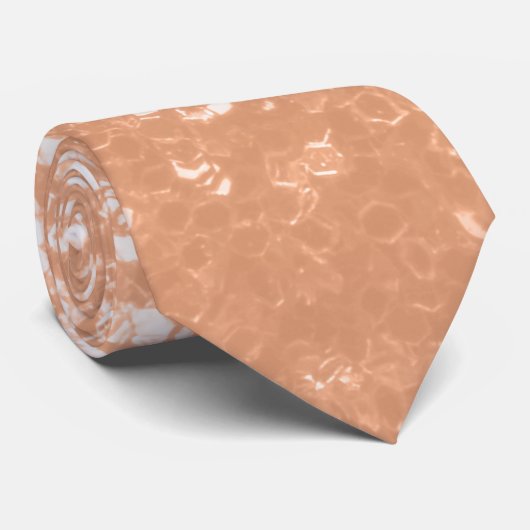 Funkelnd pfirsichfarbene Imitate Glitzern Farbe de Krawatte (Gerollt)