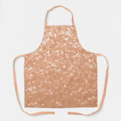 Funkelnd pfirsichfarbene Imitate Glitzern Farbe de Schürze (Vorderseite)