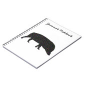 Funkelnd Pig individualisierbares Notebook Notizblock (Linke Seite)
