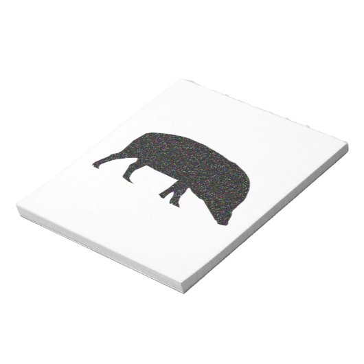 Funkelnd Pig Notepad Notizblock (Rotiert)