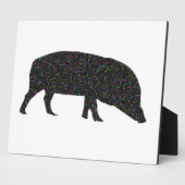Funkelnd Pig Plaque Fotoplatte (Seite)