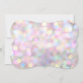 Funkelnd Pink Babydusche Einladung (Rückseite)