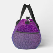 Funkelnd Pink Galaxy Glitzer Luxus-Business-Logo Duffle Bag (Rechts)