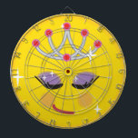 Funkelnd Princess Emoticon Dartscheibe<br><div class="desc">Regal Emotion</div>