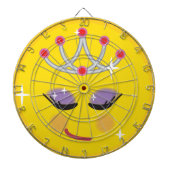 Funkelnd Princess Emoticon Dartscheibe (vorne)