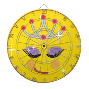 Funkelnd Princess Emoticon Dartscheibe