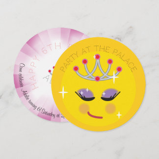 Funkelnd Princess Emoticon Einladung