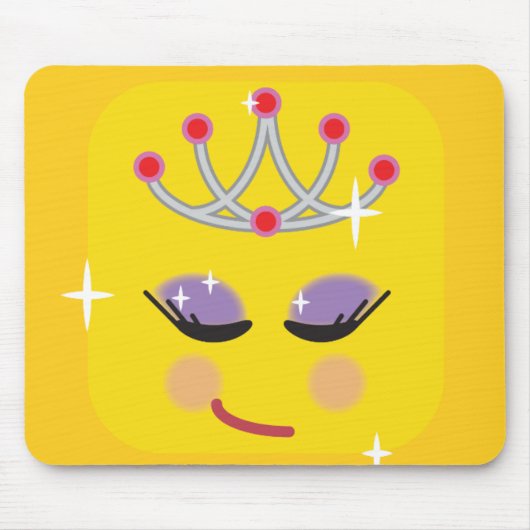 Funkelnd Princess Emoticon Mousepad (Vorne)