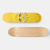 Funkelnd Princess Emoticon Skateboard (Horizontal)