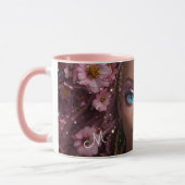 Funkelnd Puppe Glitzer und Blume Tasse (Links)