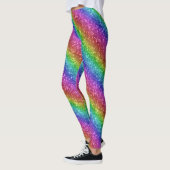 Funkelnd Rainbow-Glitzer Leggings (Links)
