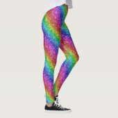 Funkelnd Rainbow-Glitzer Leggings (Rechts)