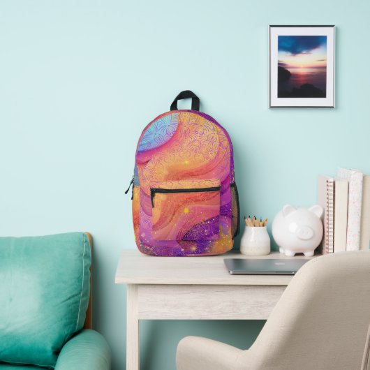 Funkelnd Rainbow Mandala Bedruckter Rucksack (InSitu)